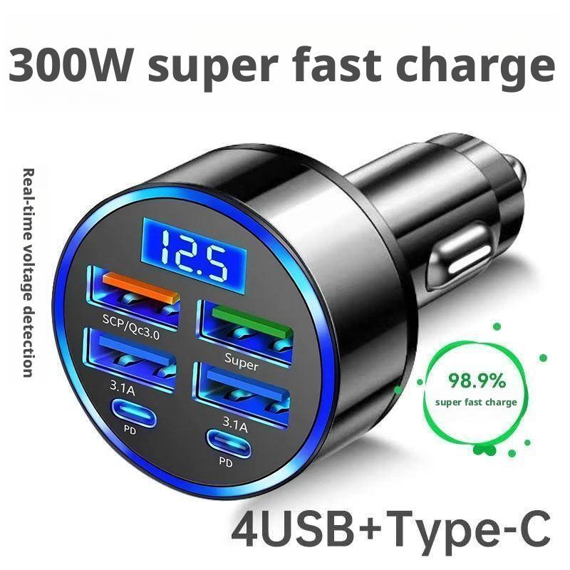 Usb C Power Adapter - Cargador de coche PD de 300W,