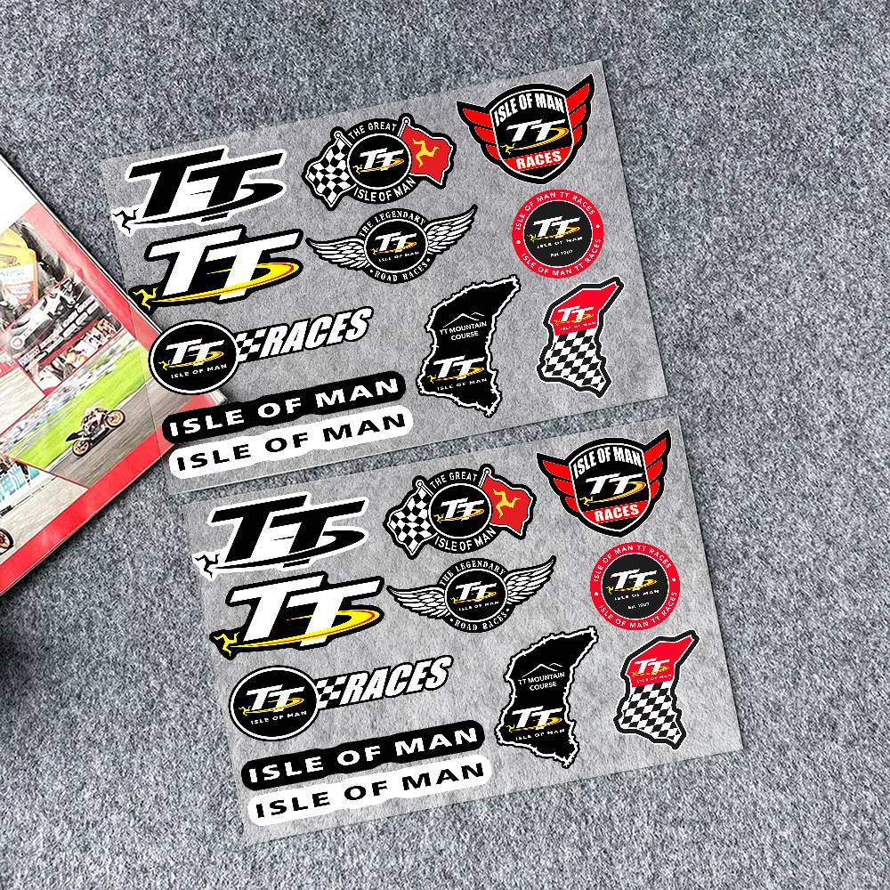 Laptop Accessories Ideas - Pegatina de motocicleta I-Isles Of Man