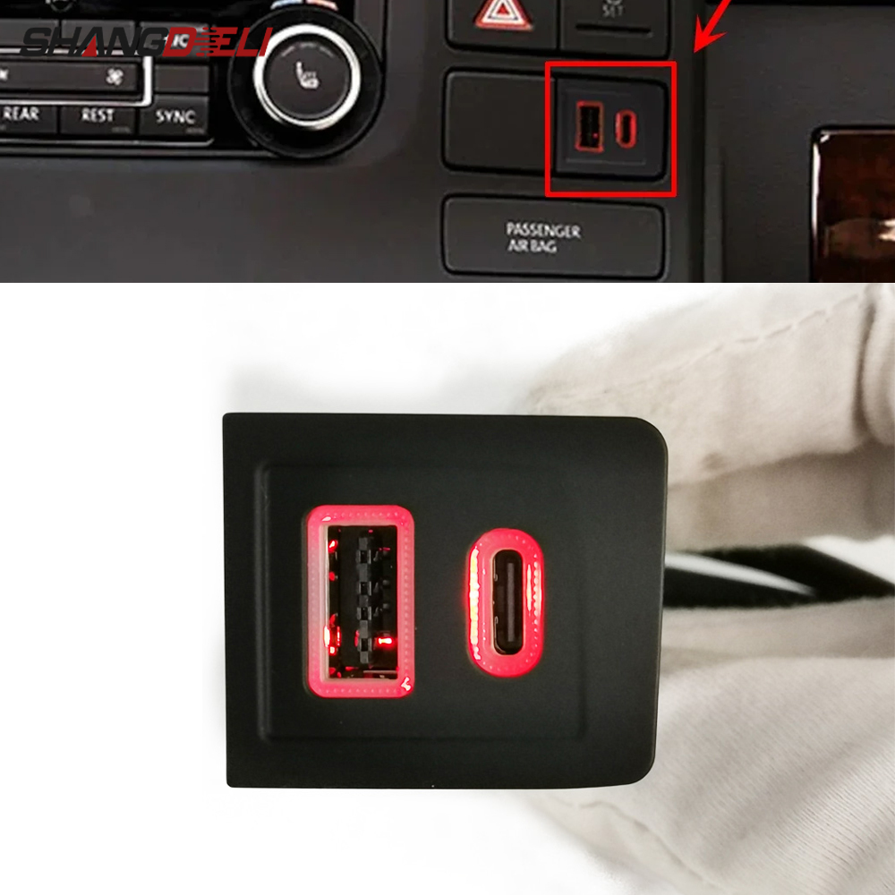 Usb C Power Adapter - Cargador Dual para coche de 12V/24V
