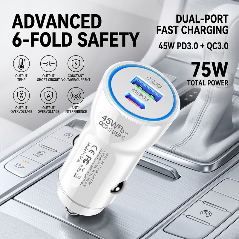 Usb C Power Adapter - Cargador de coche de carga rápida