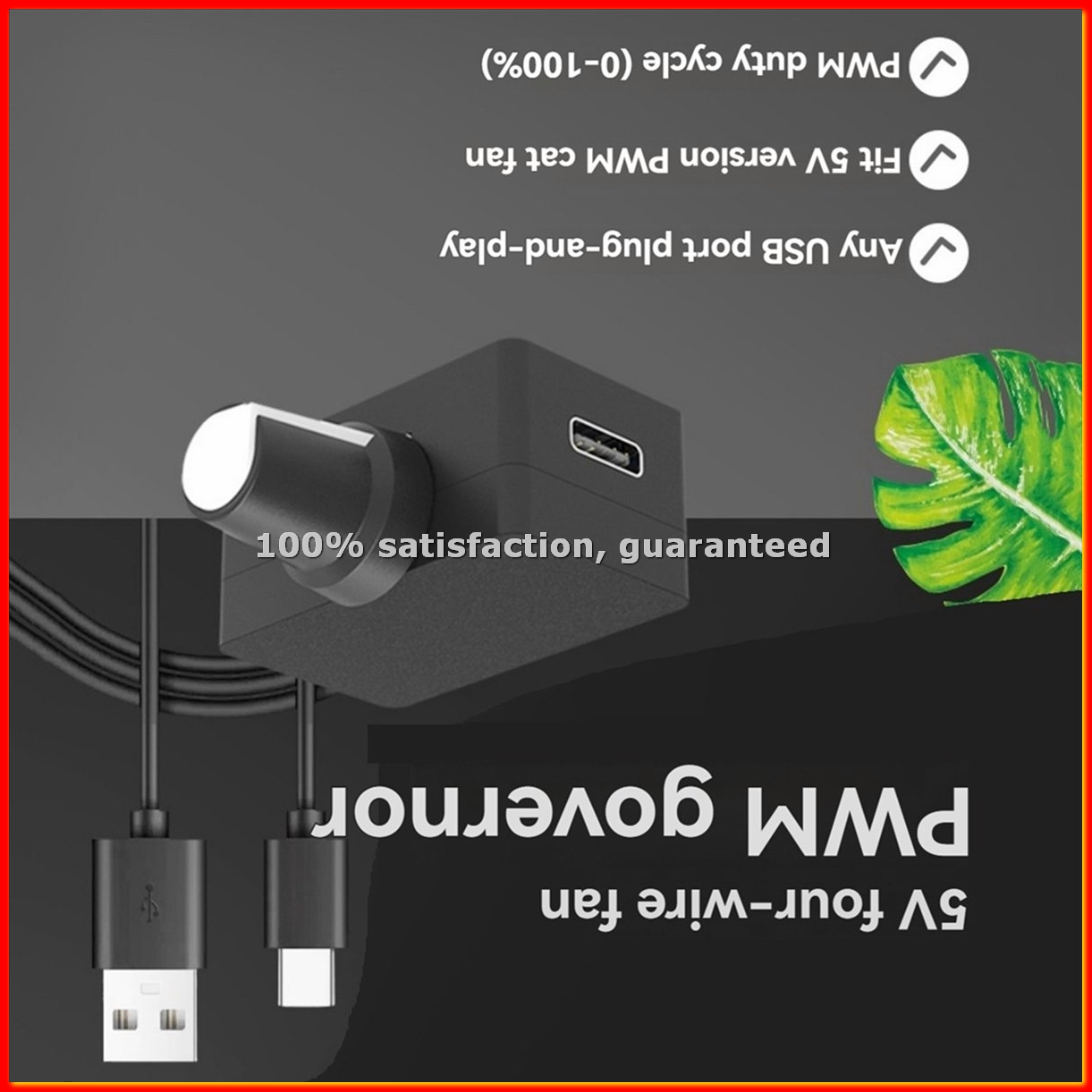Usb C Power Adapter - Controlador de Velocidad PWM 5V 4