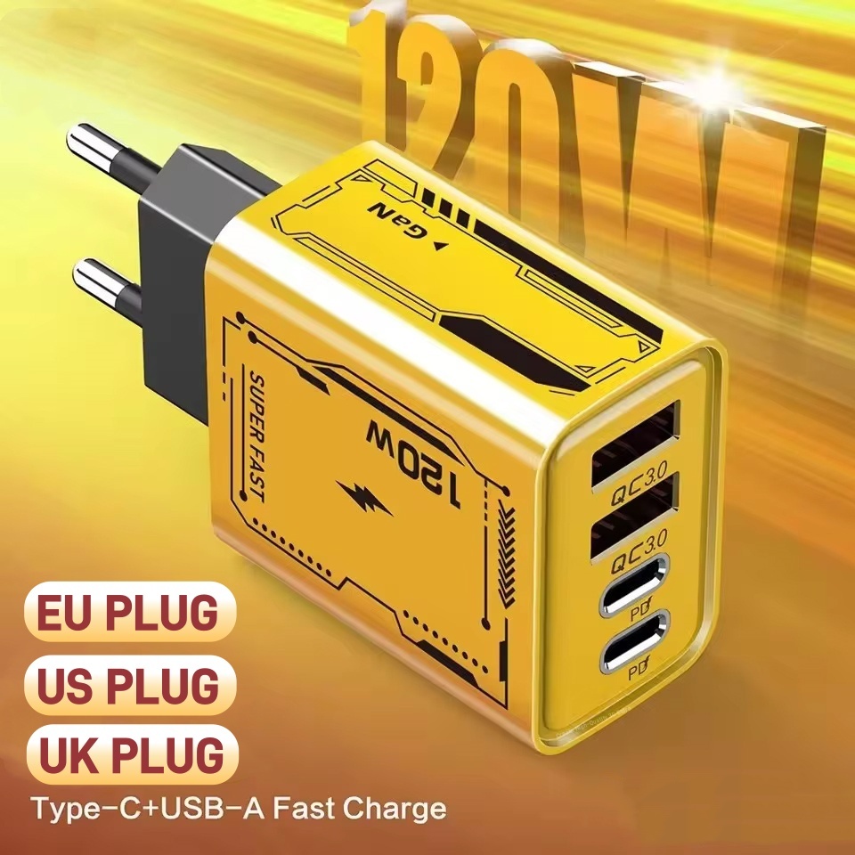 Usb C Power Adapter - Cargador de 120W carga ultra rápida