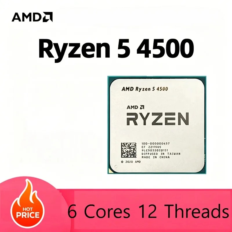 CPU AMD Ryzen 5 4500 100% Nuev - Amd Cpu Ryzen 5 reseña y precio