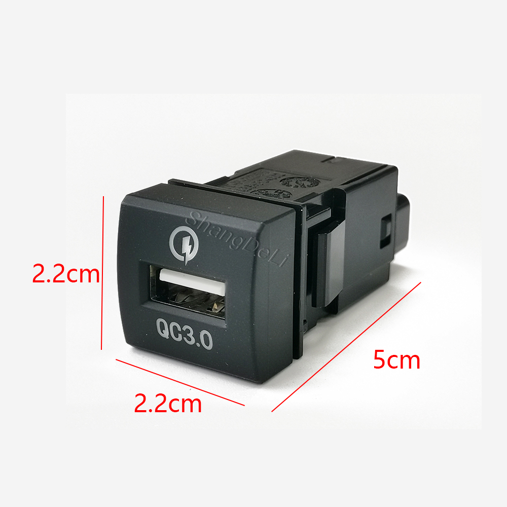 Luz azul para coche QC3.0 USB  - Usb C Power Adapter reseña y precio