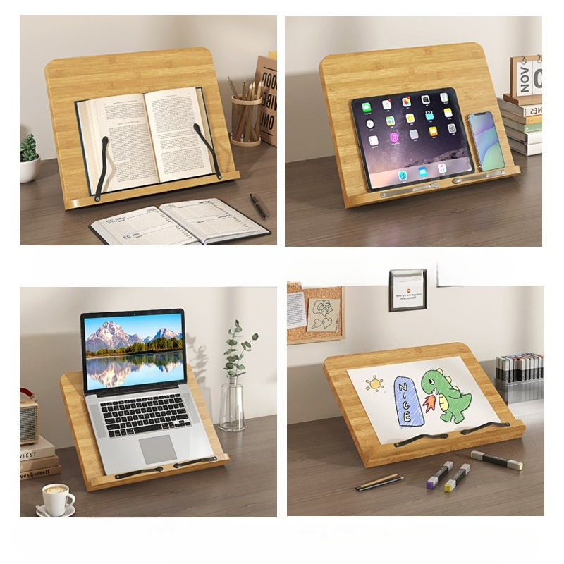 Soporte de Lectura de Madera,  - Laptop Accessories For Office reseña y precio