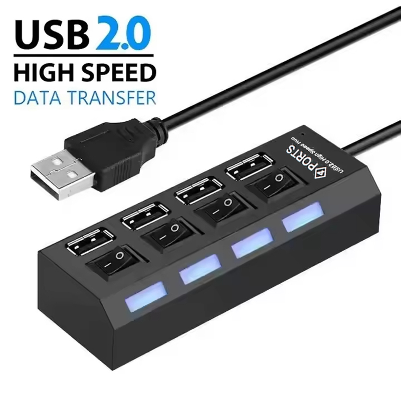 Extensor de Hub USB 2,0 de 4 p - Laptop Accessories Computer reseña y precio