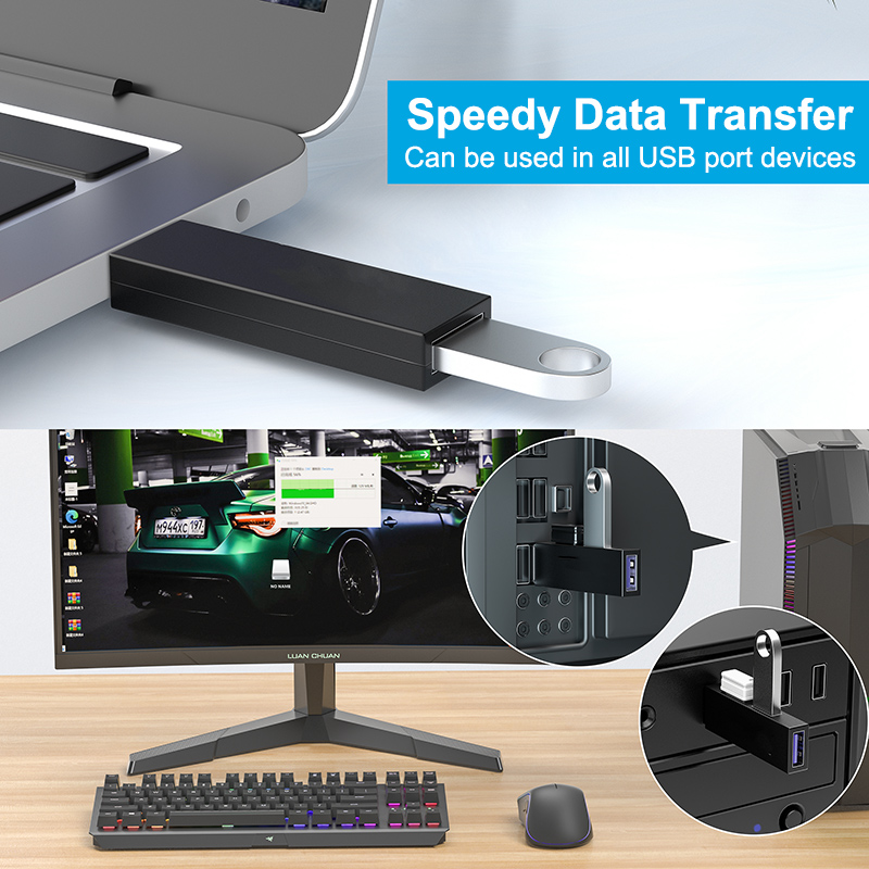 Hub Usb Splitter uno 3,0 y dos - Laptop Accessories Macbook reseña y precio