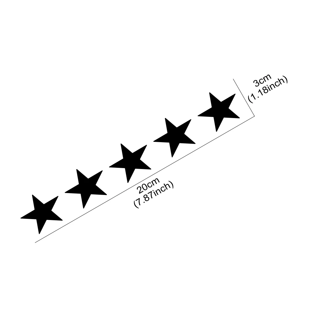 20x3cm 5 estrellas Wanted pega - Laptop Accessories Ideas reseña y precio