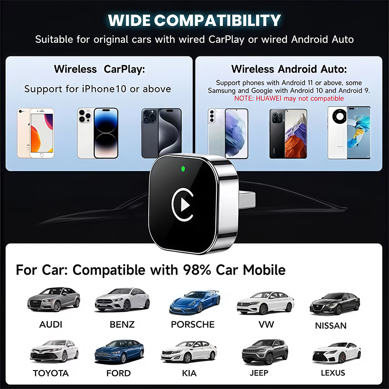 Adaptador Inalámbrico CarPlay  - Usb C Power Adapter reseña y precio