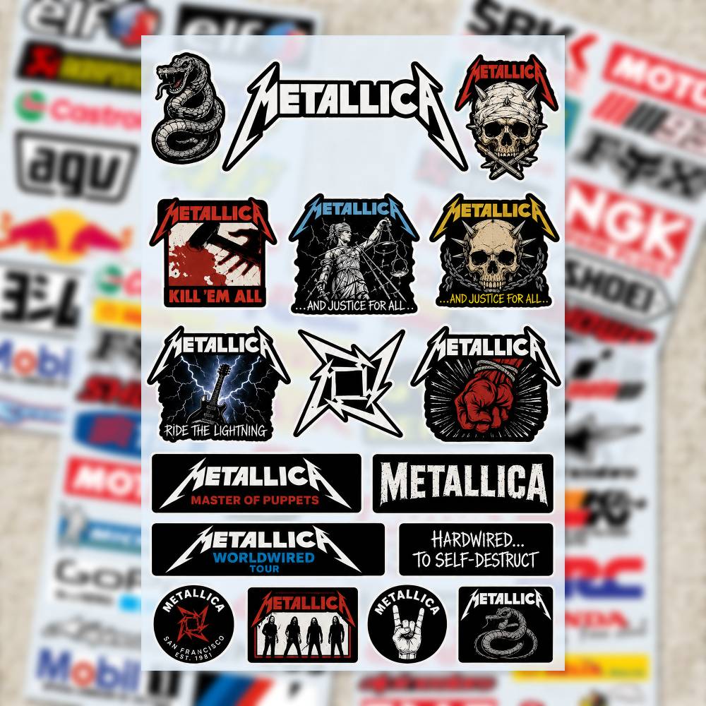 Pegatinas M-Metallica para Mot - Laptop Accessories Ideas reseña y precio
