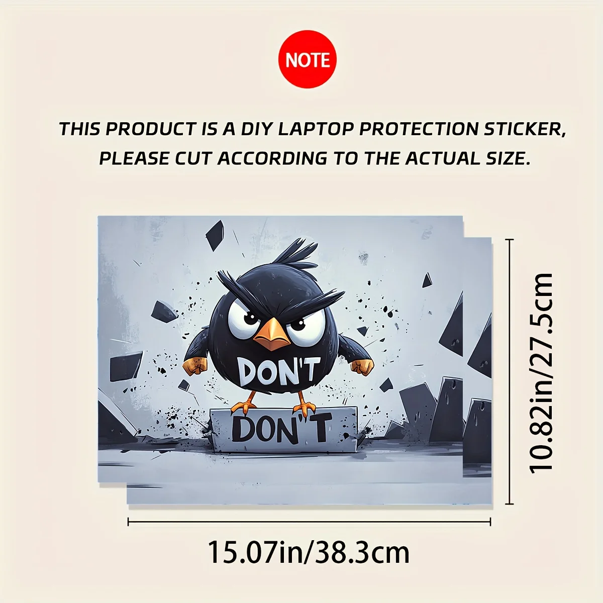 Paquete de 2 pegatinas con dis - Laptop Accessories Msi reseña y precio