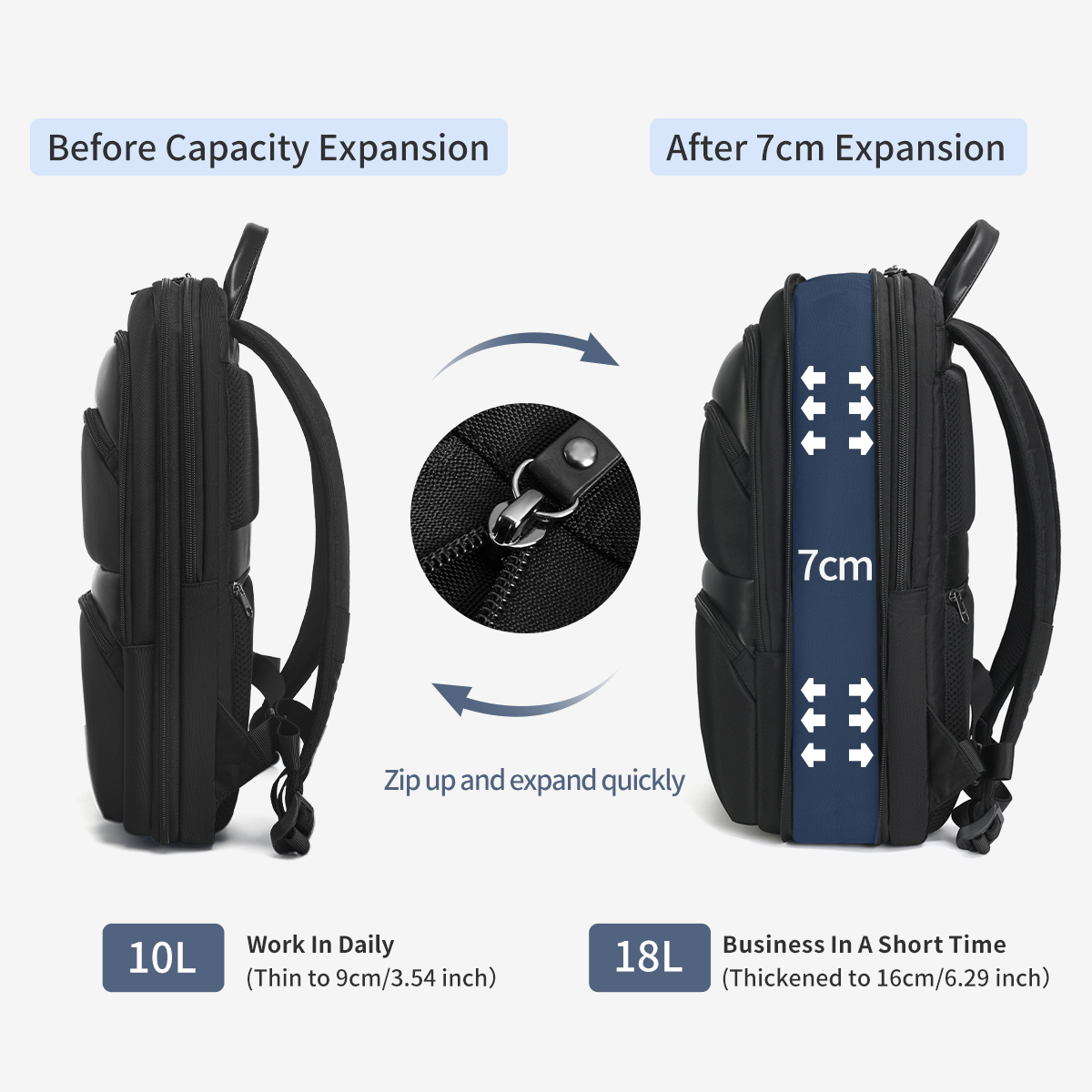 Mochilas expandibles Tigernu p - Laptop Accessories Box reseña y precio