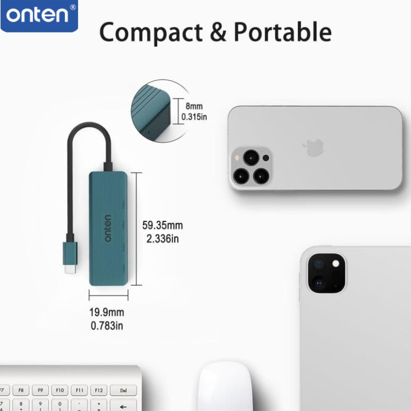 ONTEN USB C Hub 4 puertos 10Gb - Laptop Accessories Macbook reseña y precio