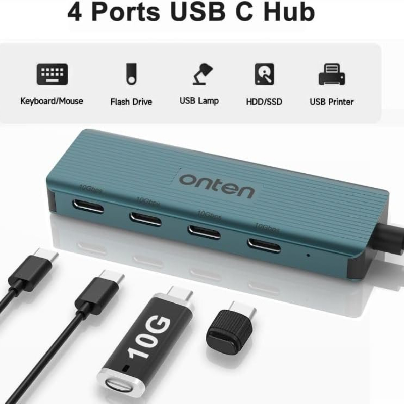 ONTEN USB C Hub 4 puertos 10Gb - Laptop Accessories Macbook reseña y precio