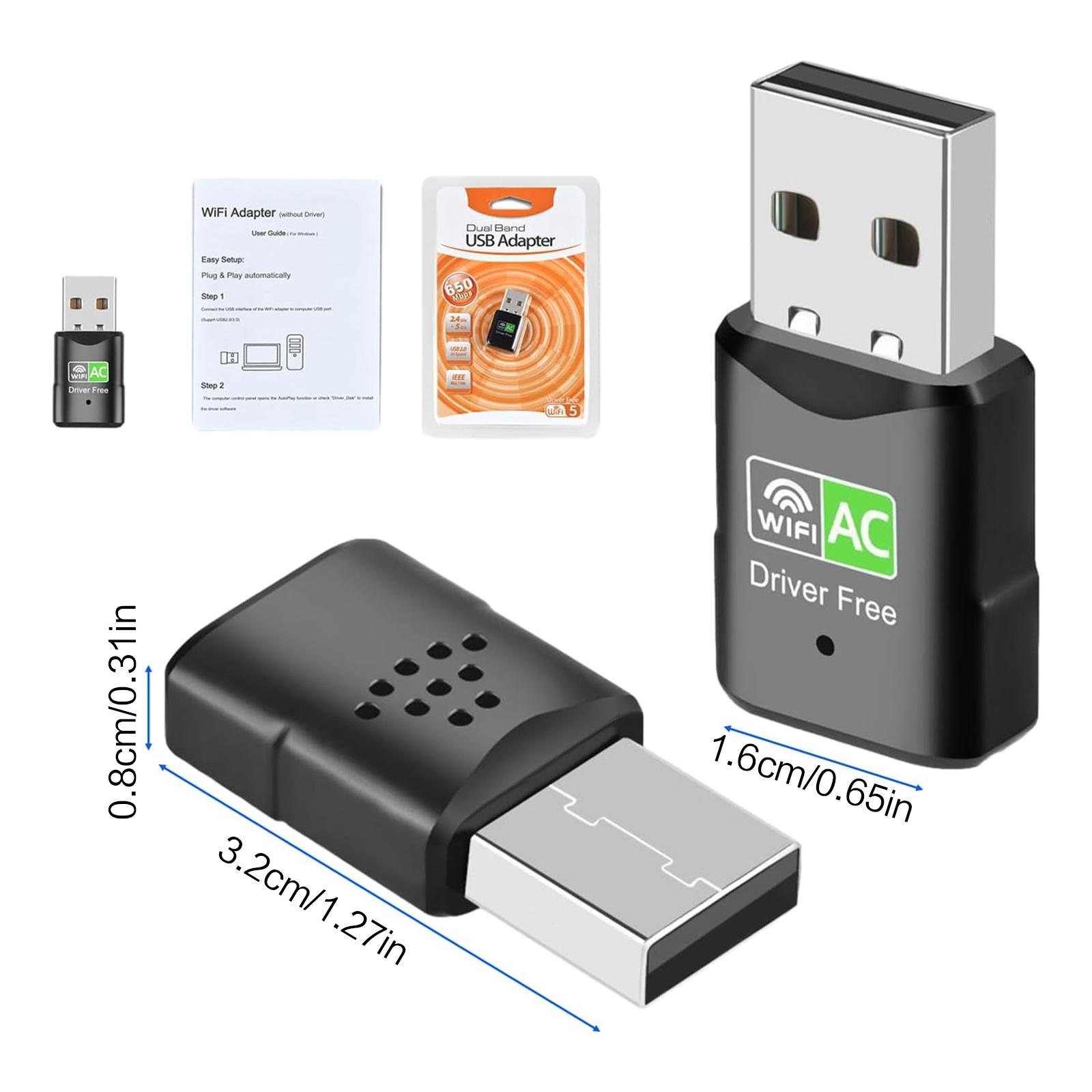 Adaptador WiFi USB AC600, mini - Laptop Accessories Computer reseña y precio
