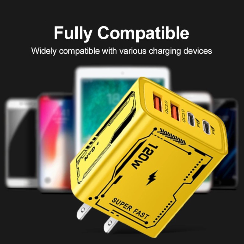 Cargador de 120W carga ultra r - Usb C Power Adapter reseña y precio